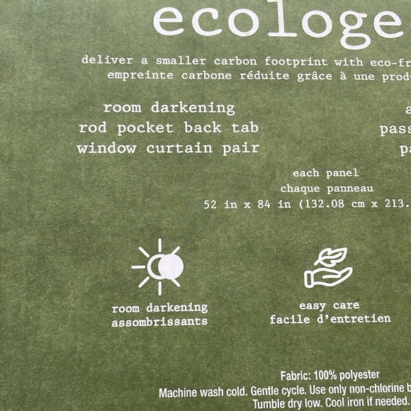 Silk Home Ecologee Total Blackout Curtain 2-Panel - Picture 3 of 4